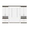 Bestar Orion 118W Full Murphy Bed and 2 Storage Cabinets with Pull-Out Shelves (119W), White & Walnut Grey 116860-000017 - alternate 10